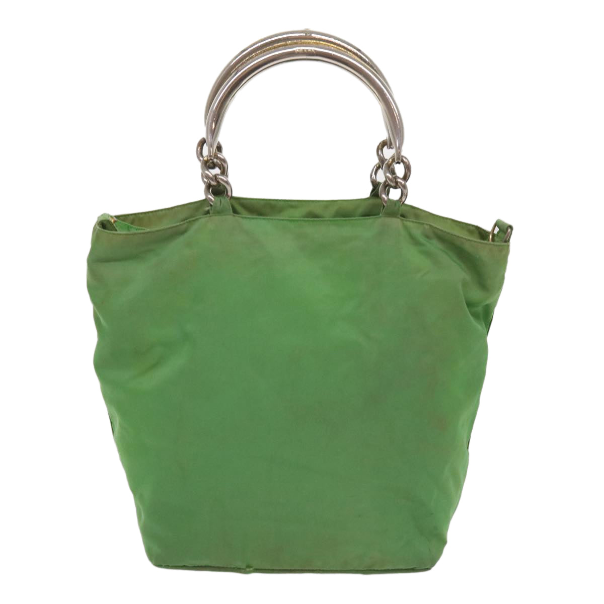 PRADA Hand Bag Nylon Green  bs11852