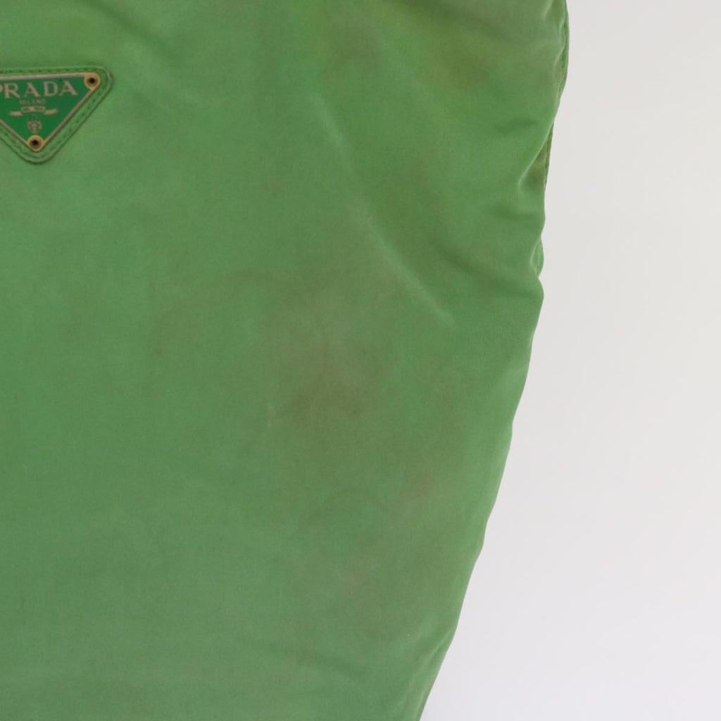 PRADA Hand Bag Nylon Green  bs11852