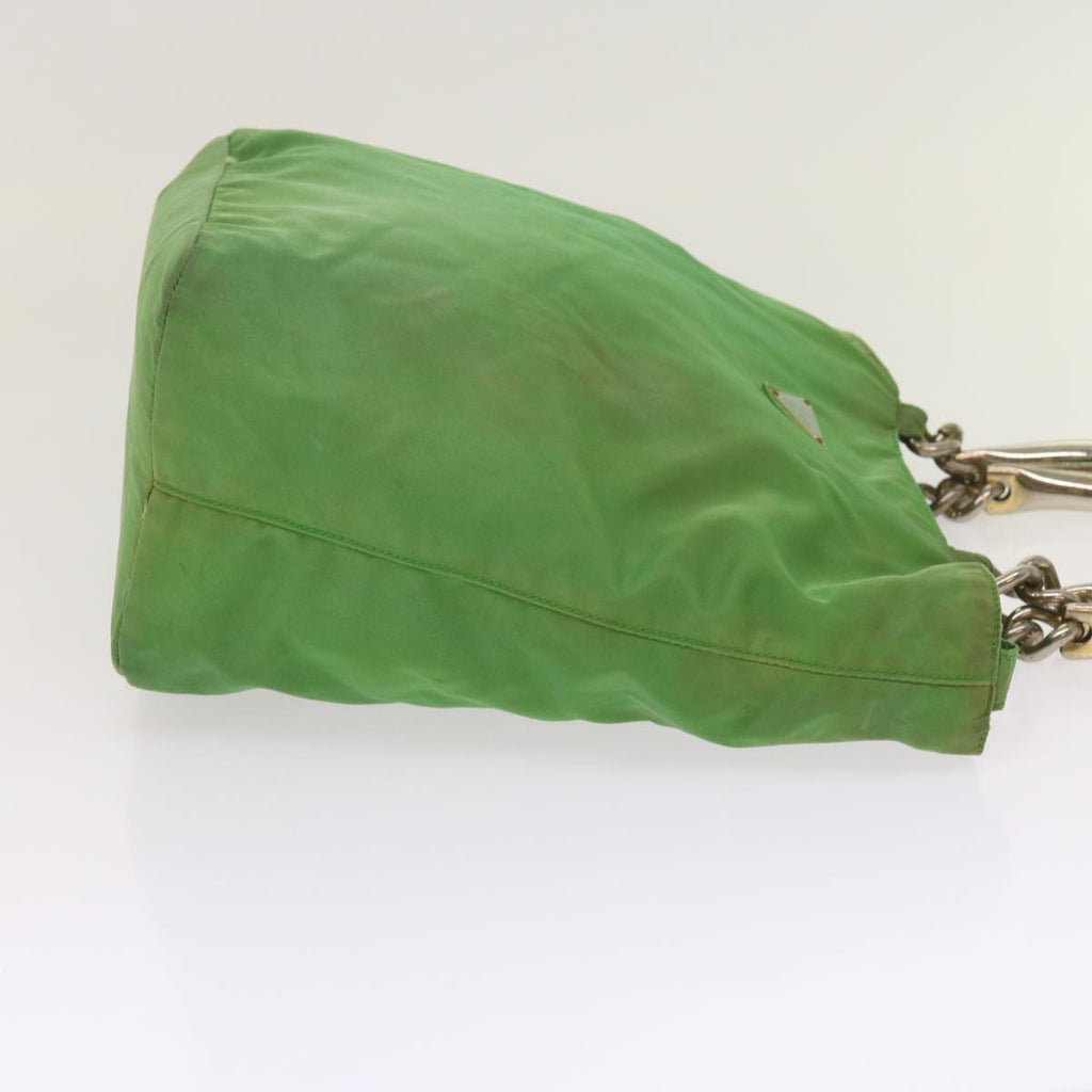 PRADA Hand Bag Nylon Green  bs11852