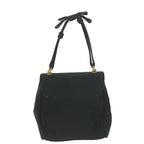 PRADA Hand Bag Satin Black  bs11856