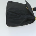 PRADA Hand Bag Satin Black  bs11856