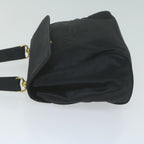 PRADA Hand Bag Satin Black  bs11856