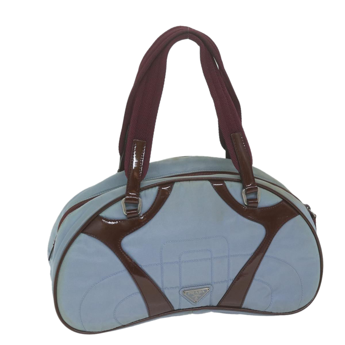 PRADA Hand Bag Nylon Light Blue  bs11864