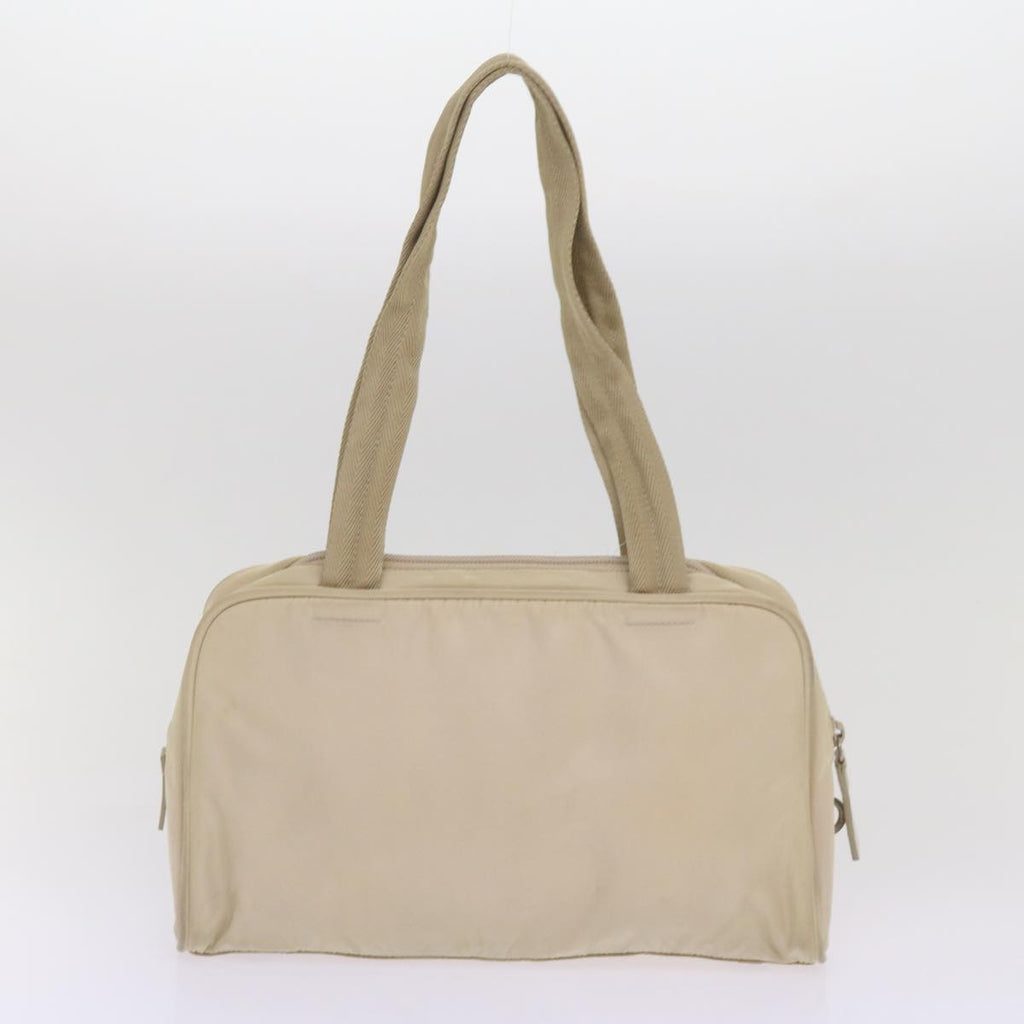 PRADA Hand Bag Nylon 2Set Cream Green  bs11882