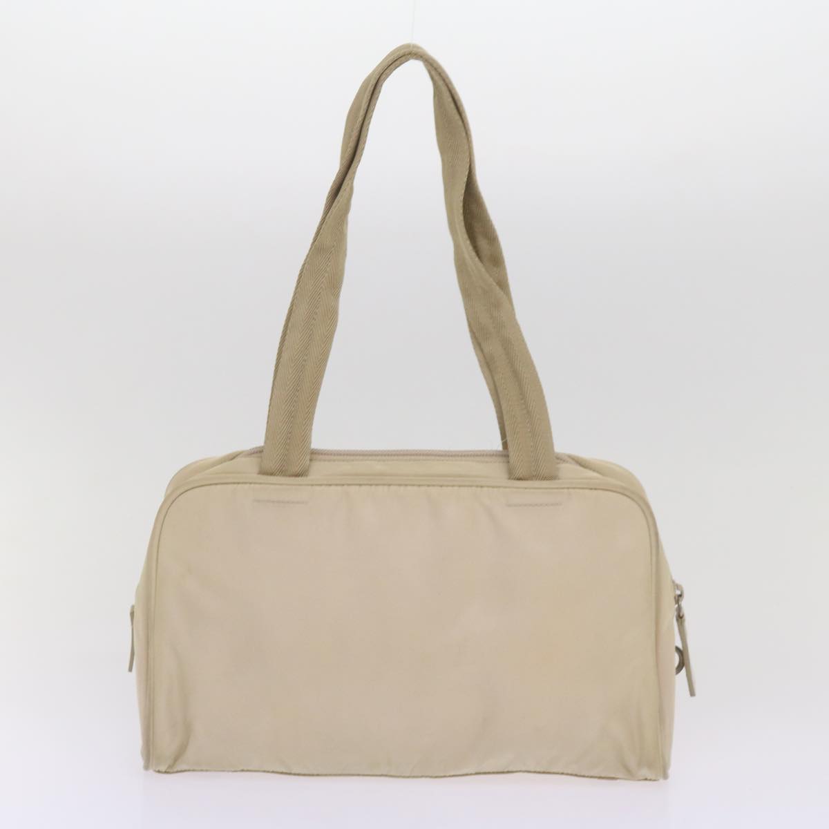 PRADA Hand Bag Nylon 2Set Cream Green  bs11882