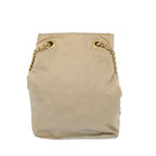 PRADA Chain Shoulder Bag Nylon Beige  bs11883
