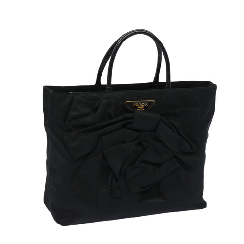 PRADA Hand Bag Nylon Black  bs11888