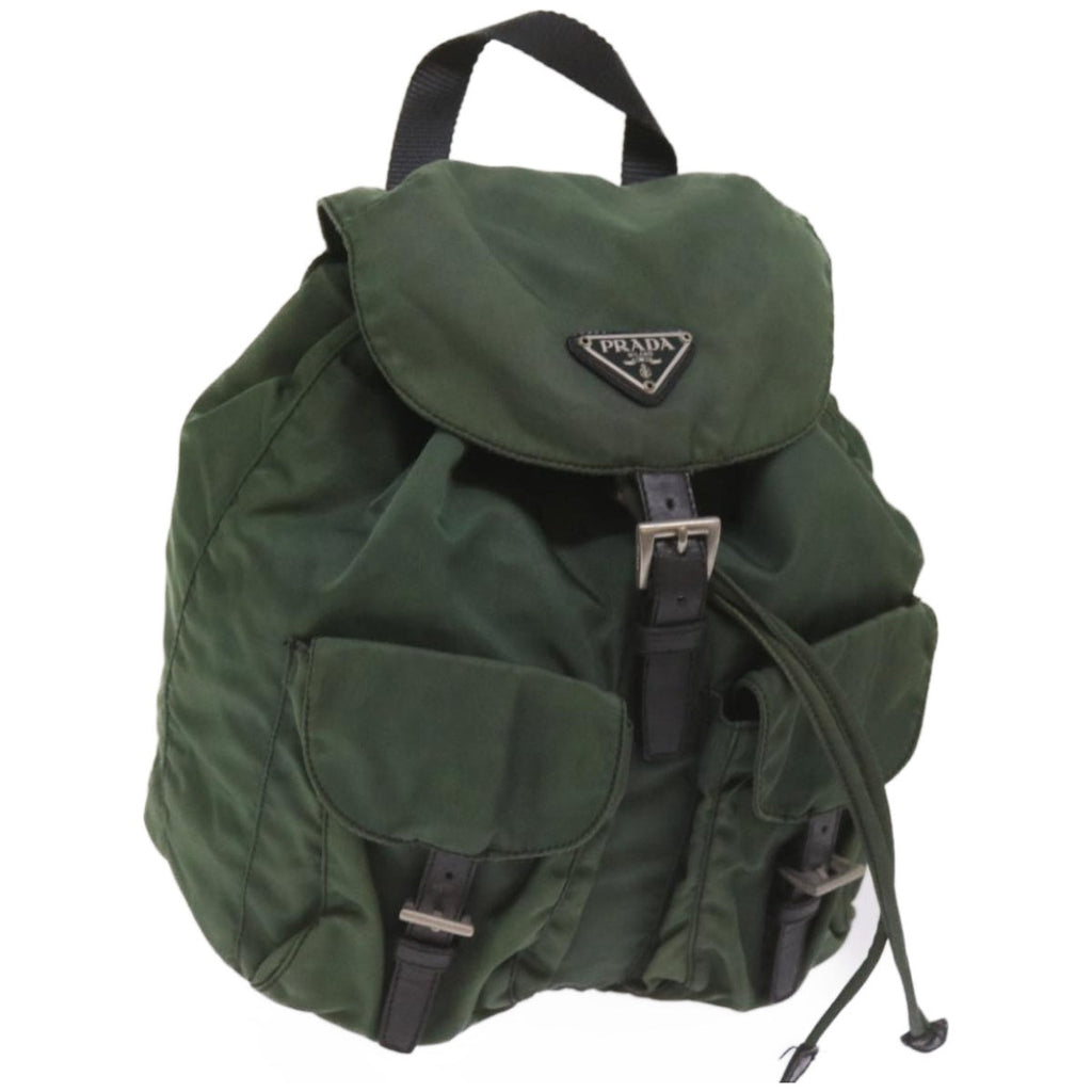 PRADA Backpack Nylon Green  bs11956