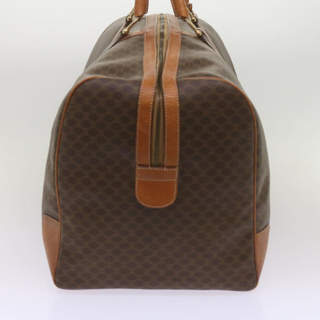 CELINE Macadam Canvas Boston Bag PVC Brown  12004