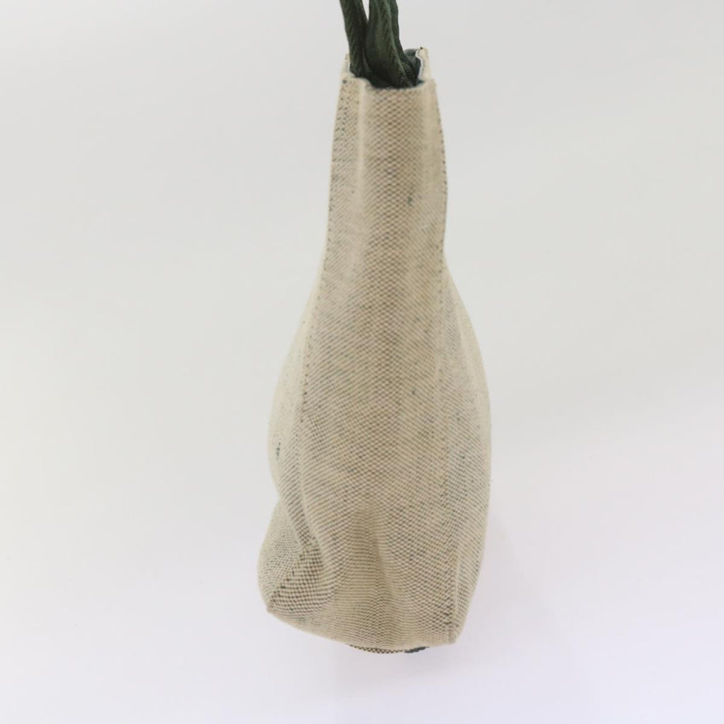 PRADA Sports Hand Bag Canvas Green Beige bs12012