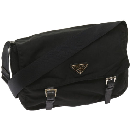 PRADA Shoulder Bag Nylon Black  bs12029