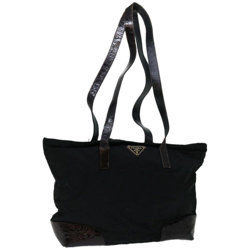 PRADA Shoulder Bag Nylon Black  bs12092