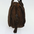 PRADA Hand Bag Nylon Brown  bs12121