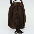 PRADA Hand Bag Nylon Brown  bs12121