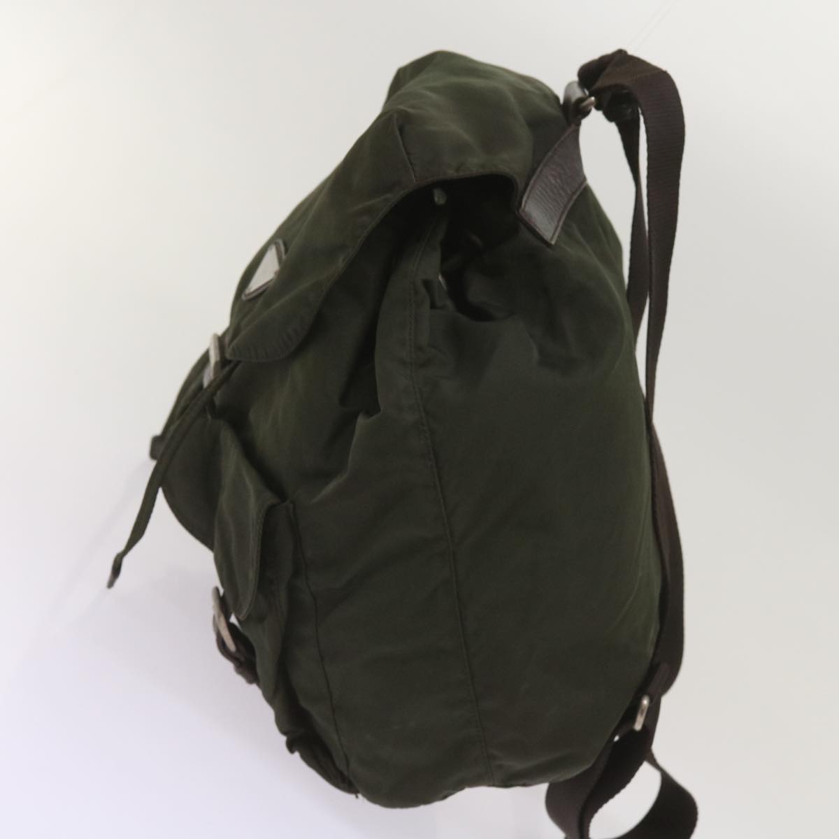 PRADA Backpack Nylon Khaki  bs12125