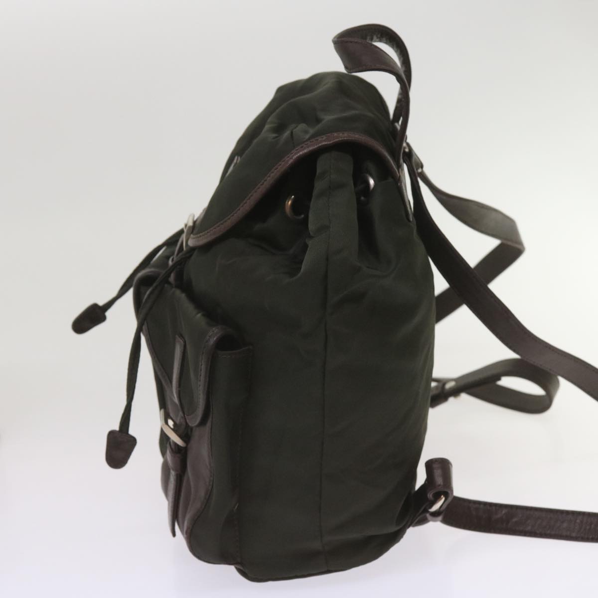 PRADA Backpack Nylon Green  bs12126