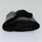PRADA Clutch Bag Leather Black  bs12152