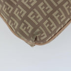FENDI Zucchino Canvas Shoulder Bag Pinkbs12154