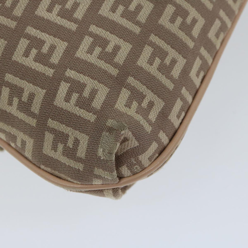 FENDI Zucchino Canvas Shoulder Bag Pinkbs12154