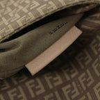 FENDI Zucchino Canvas Shoulder Bag Pinkbs12154