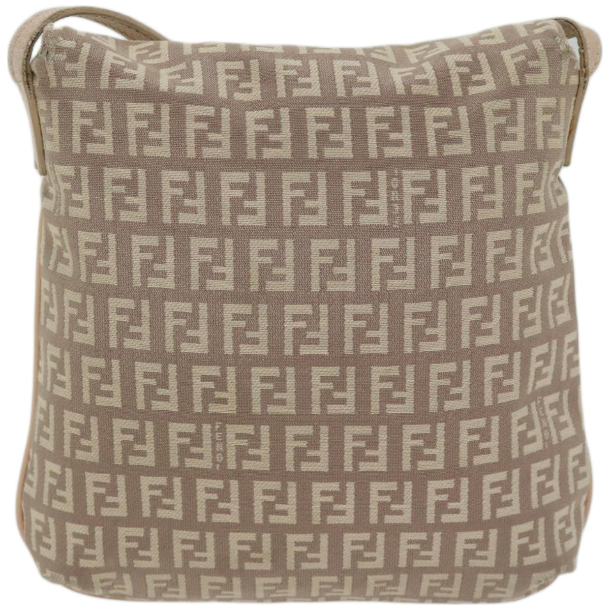 FENDI Zucchino Canvas Shoulder Bag Pinkbs12154