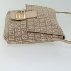 FENDI Zucchino Canvas Shoulder Bag Pinkbs12154