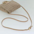 FENDI Zucchino Canvas Shoulder Bag Pinkbs12154