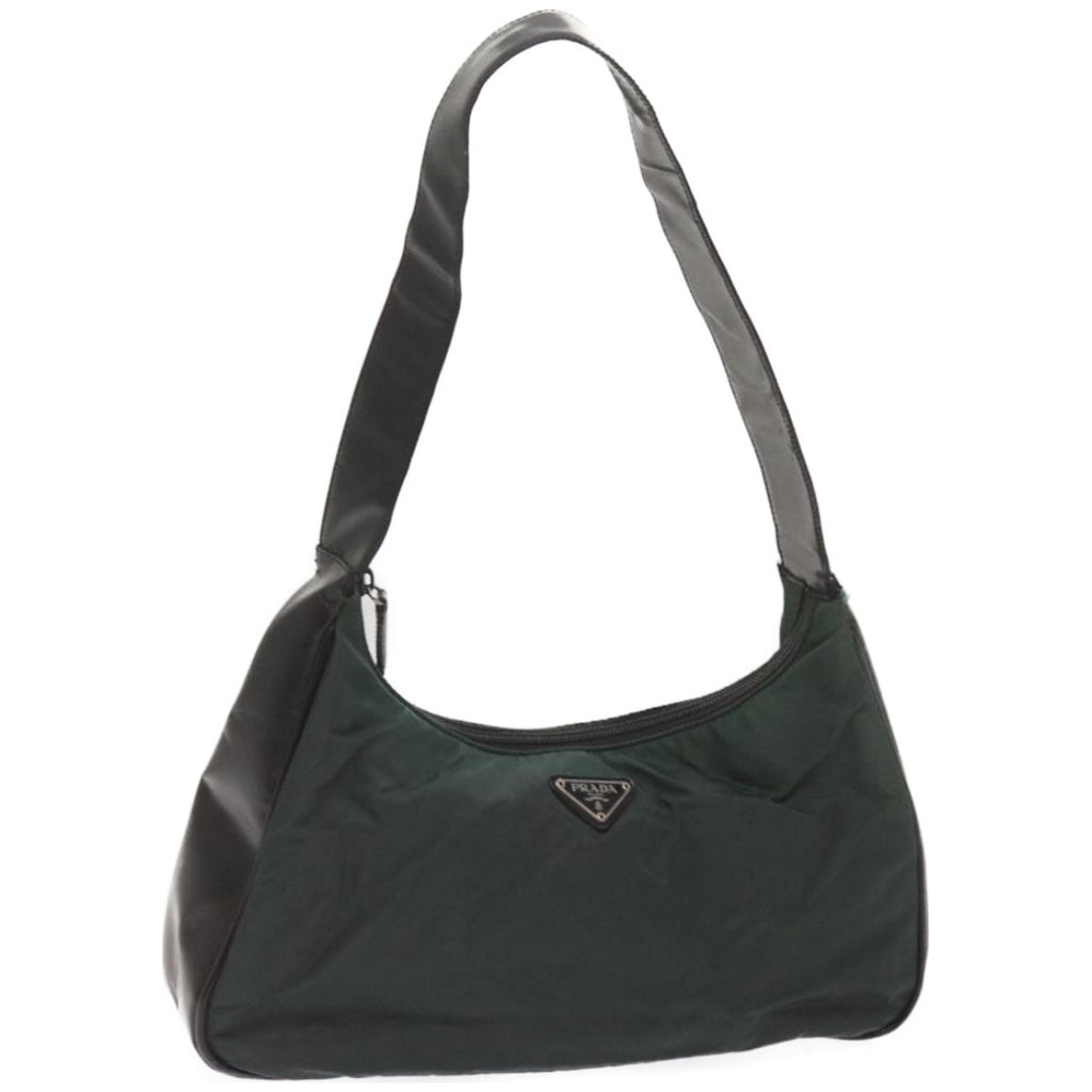 PRADA Shoulder Bag Nylon Khaki  bs12155