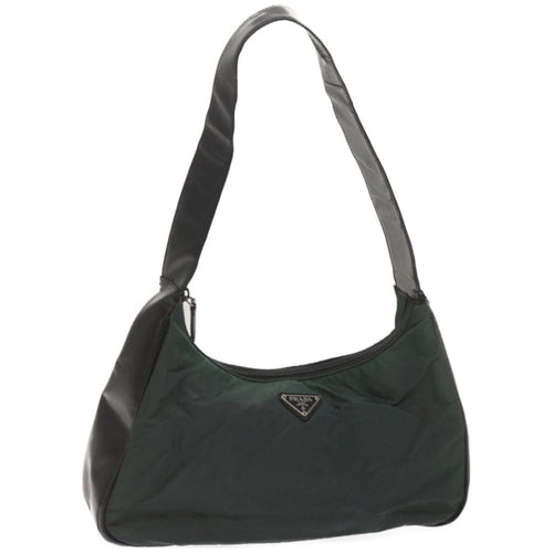 PRADA Shoulder Bag Nylon Khaki  bs12155