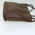 PRADA Shoulder Bag Leather Brown  bs12179