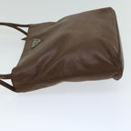 PRADA Shoulder Bag Leather Brown  bs12179
