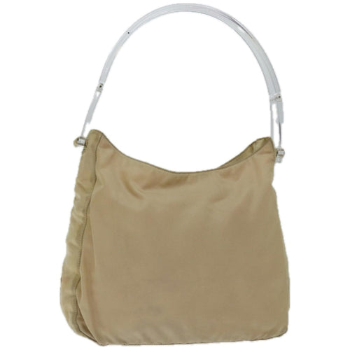 PRADA Shoulder Bag Nylon Beige  bs12189