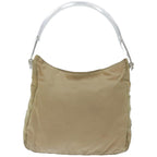PRADA Shoulder Bag Nylon Beige  bs12189