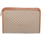 CELINE Macadam Canvas Clutch Bag Beige  12191