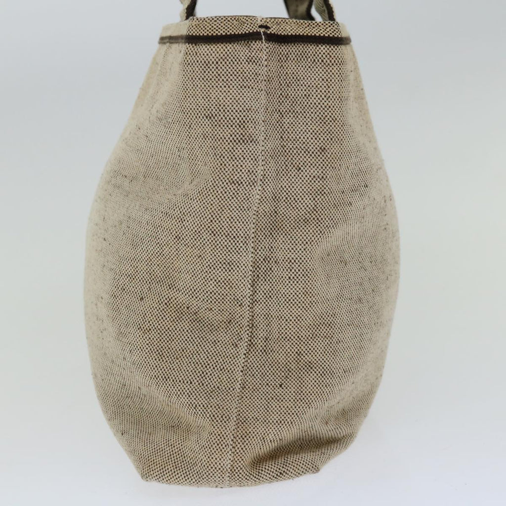 PRADA Tote Bag Canvas Beige  bs12196