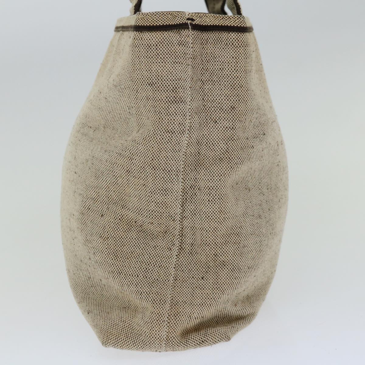 PRADA Tote Bag Canvas Beige  bs12196