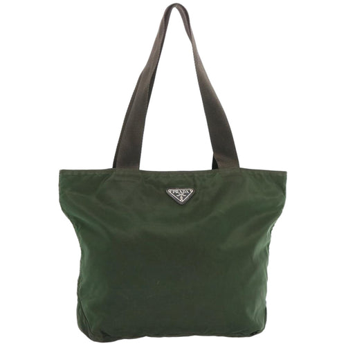 PRADA Tote Bag Nylon Khaki  bs12208