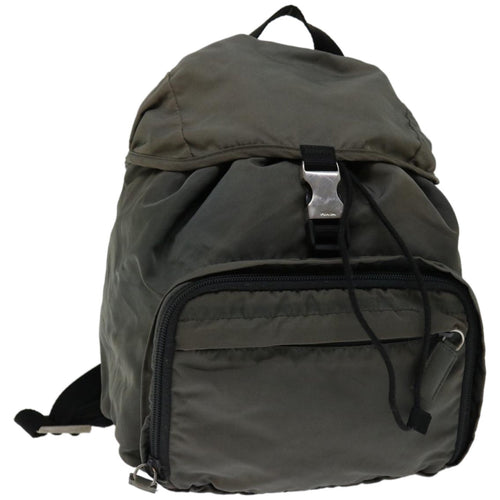 PRADA Backpack Nylon Gray bs12211