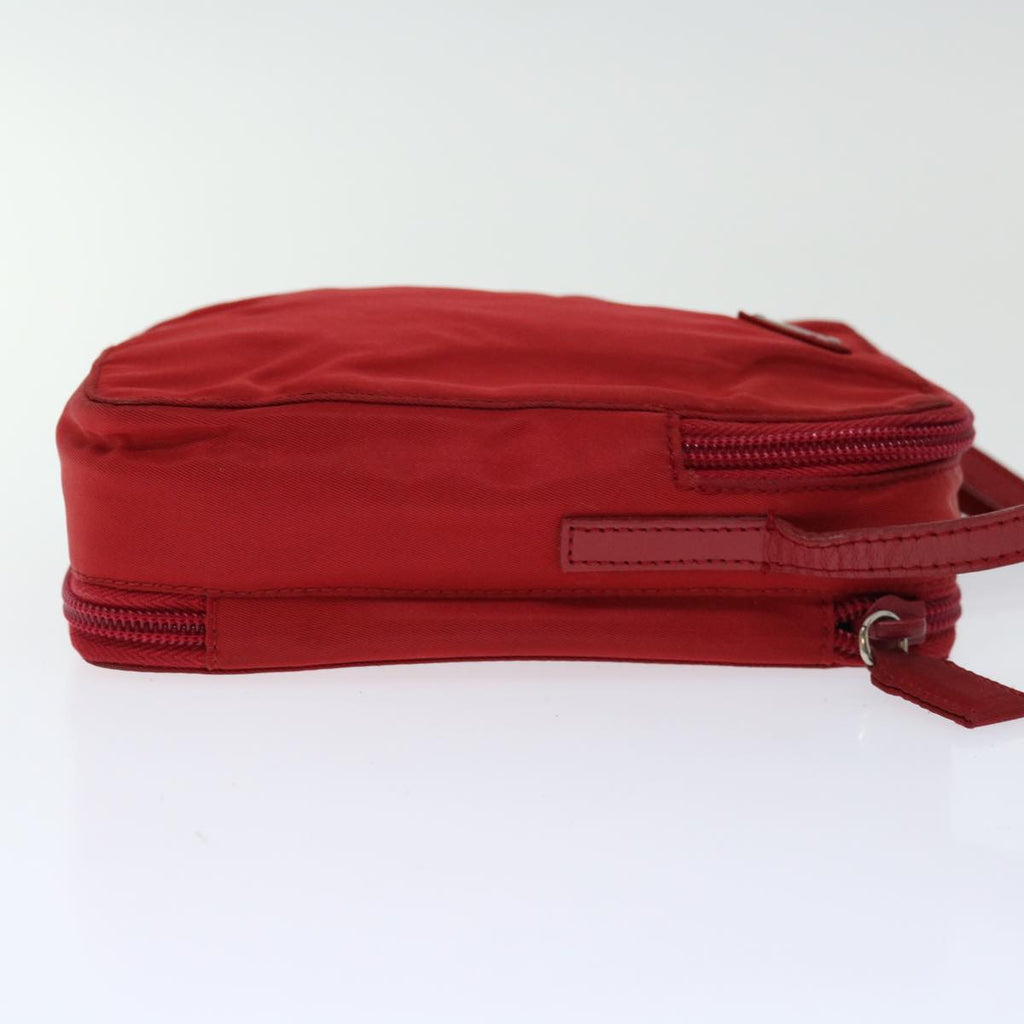 PRADA Shoulder Bag Nylon Red  bs12212