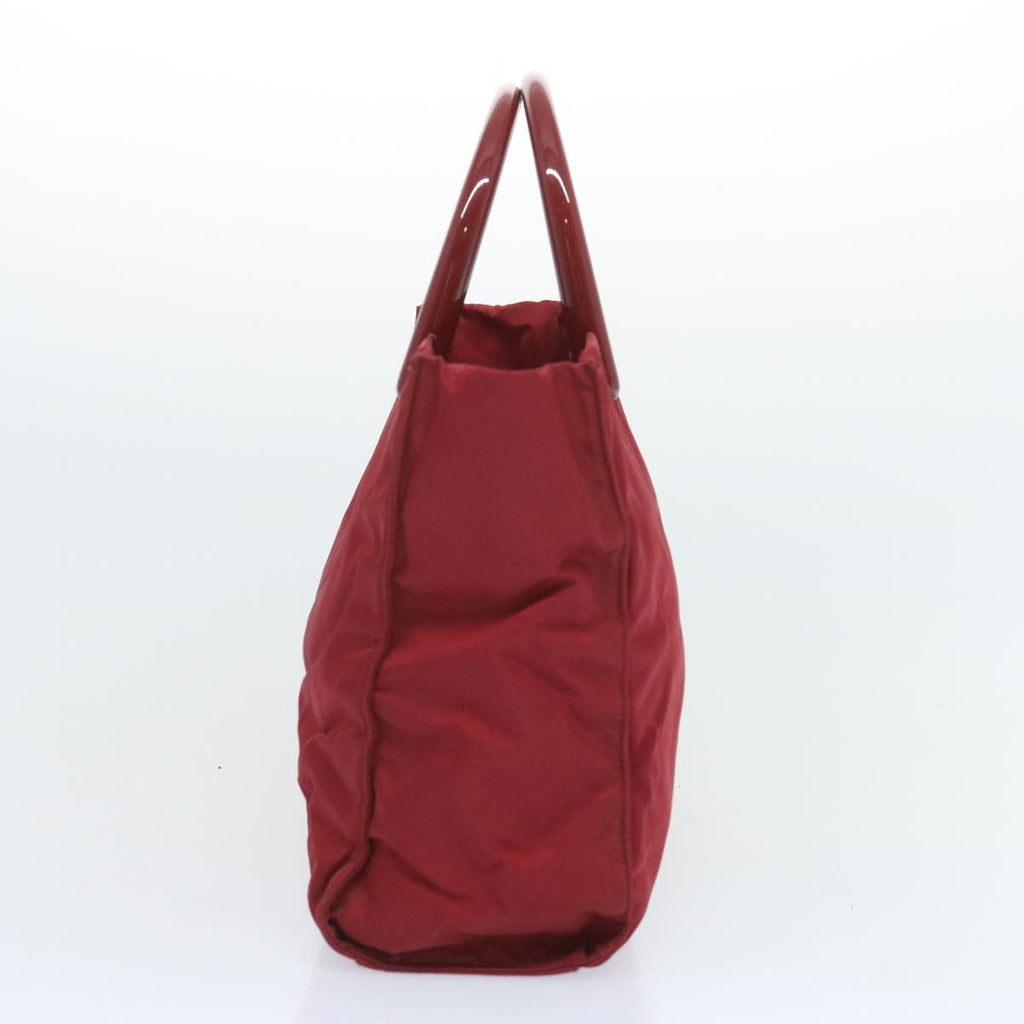PRADA Hand Bag Nylon Red  bs12218