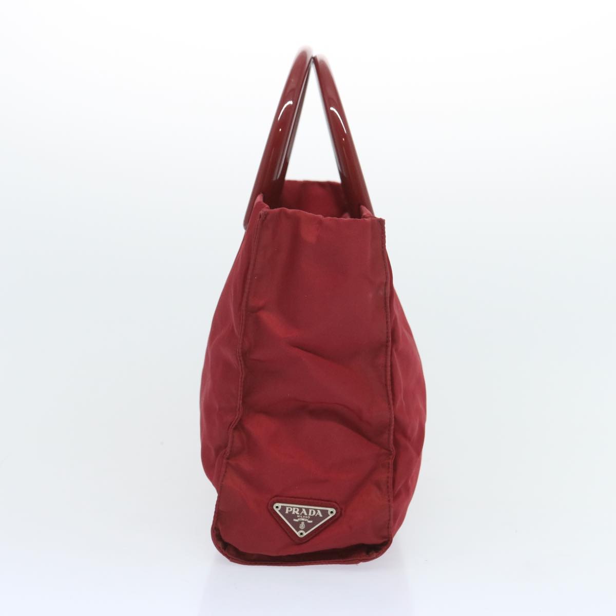 PRADA Hand Bag Nylon Red  bs12218