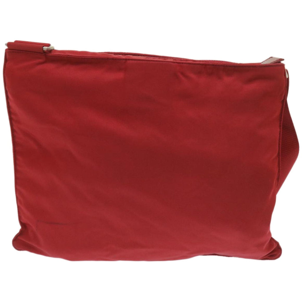 PRADA Shoulder Bag Nylon Red  bs12227