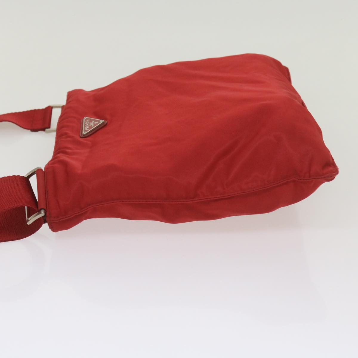 PRADA Shoulder Bag Nylon Red  bs12227
