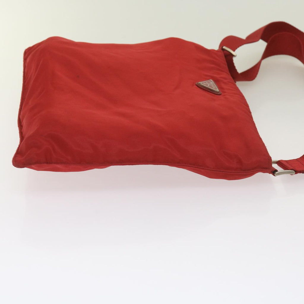 PRADA Shoulder Bag Nylon Red  bs12227