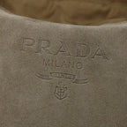 PRADA Hand Bag Suede Beige bs12252