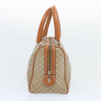 CELINE Macadam Canvas Boston Bag Beige  12260