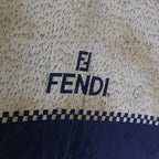 FENDI Zucchino Canvas folding Umbrella Nylon Gold Blackbs12295