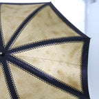 FENDI Zucchino Canvas folding Umbrella Nylon Gold Blackbs12295