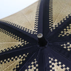 FENDI Zucchino Canvas folding Umbrella Nylon Gold Blackbs12295