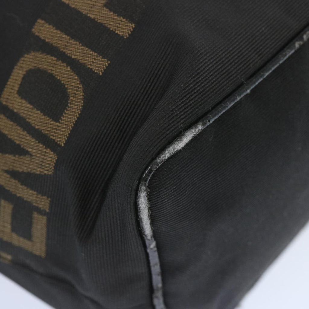 FENDI Hand Bag Canvas Blackbs12314